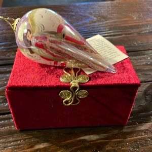 Pier 1 Li Bien Hand Painted Glass Ornament